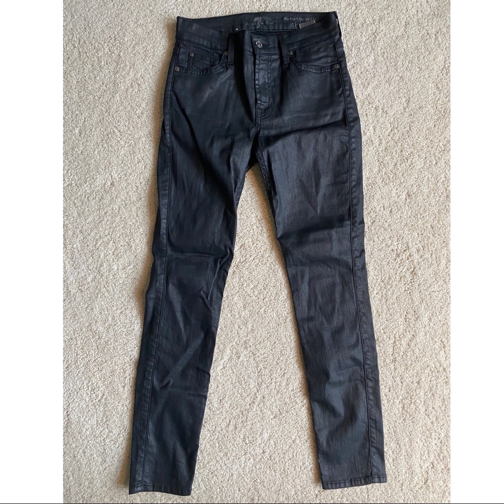 7 For All Mankind Coated Ankle Skinny Jeans (NWOT) - Picture 5 of 12